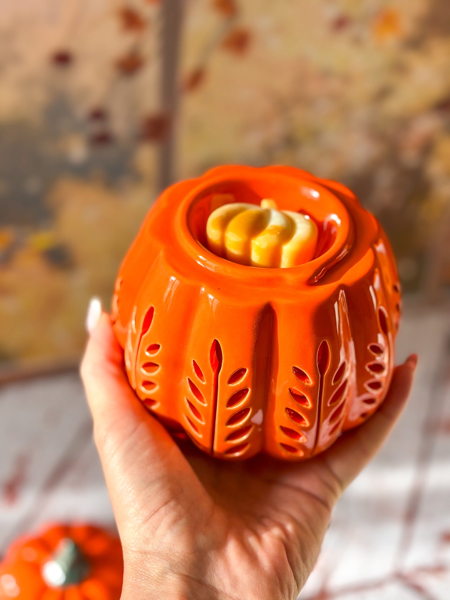 Brûleur citrouille orange