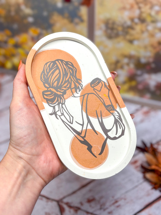 Plateau femme chocolat