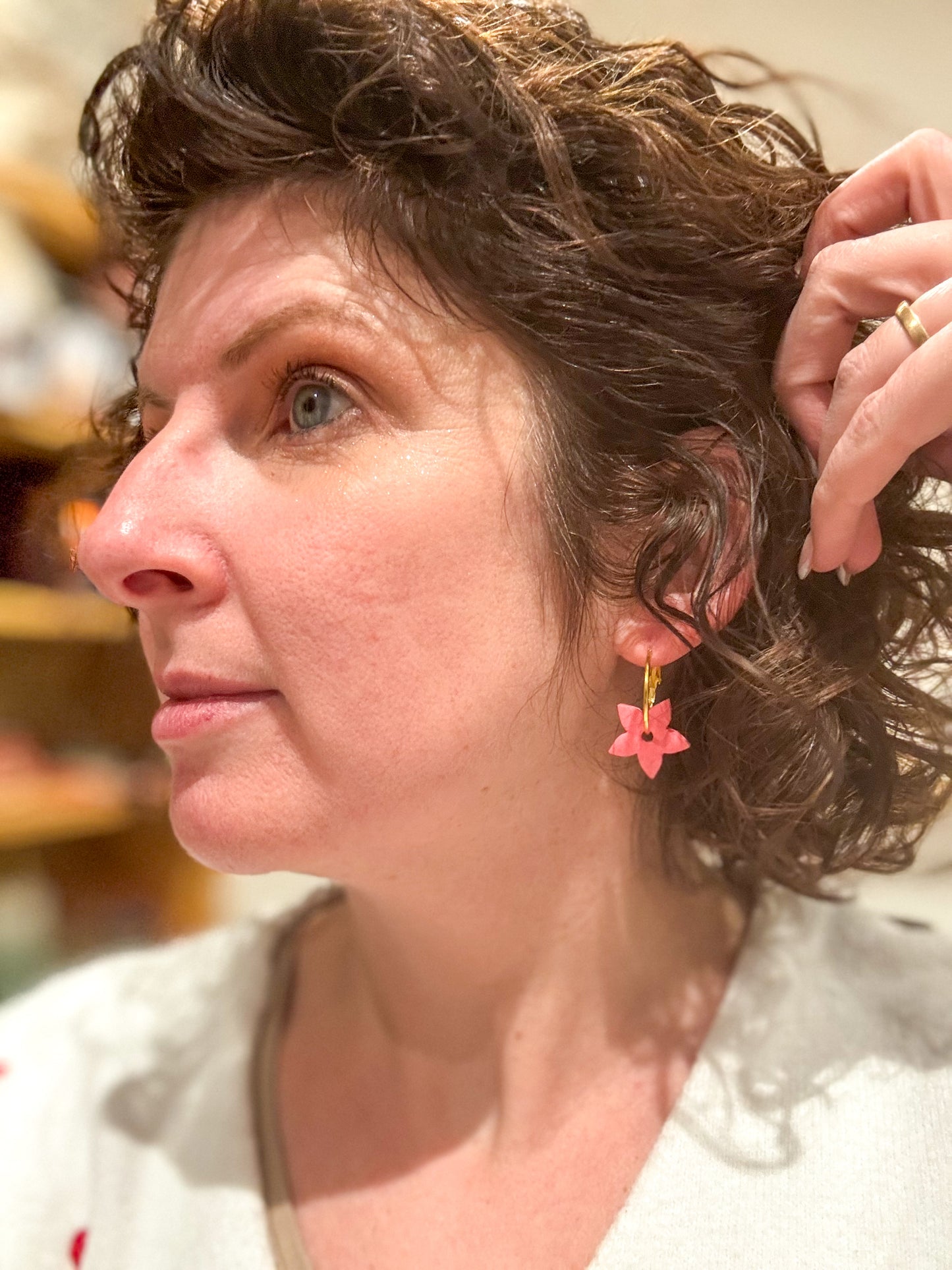 Boucles d’oreilles fleurs