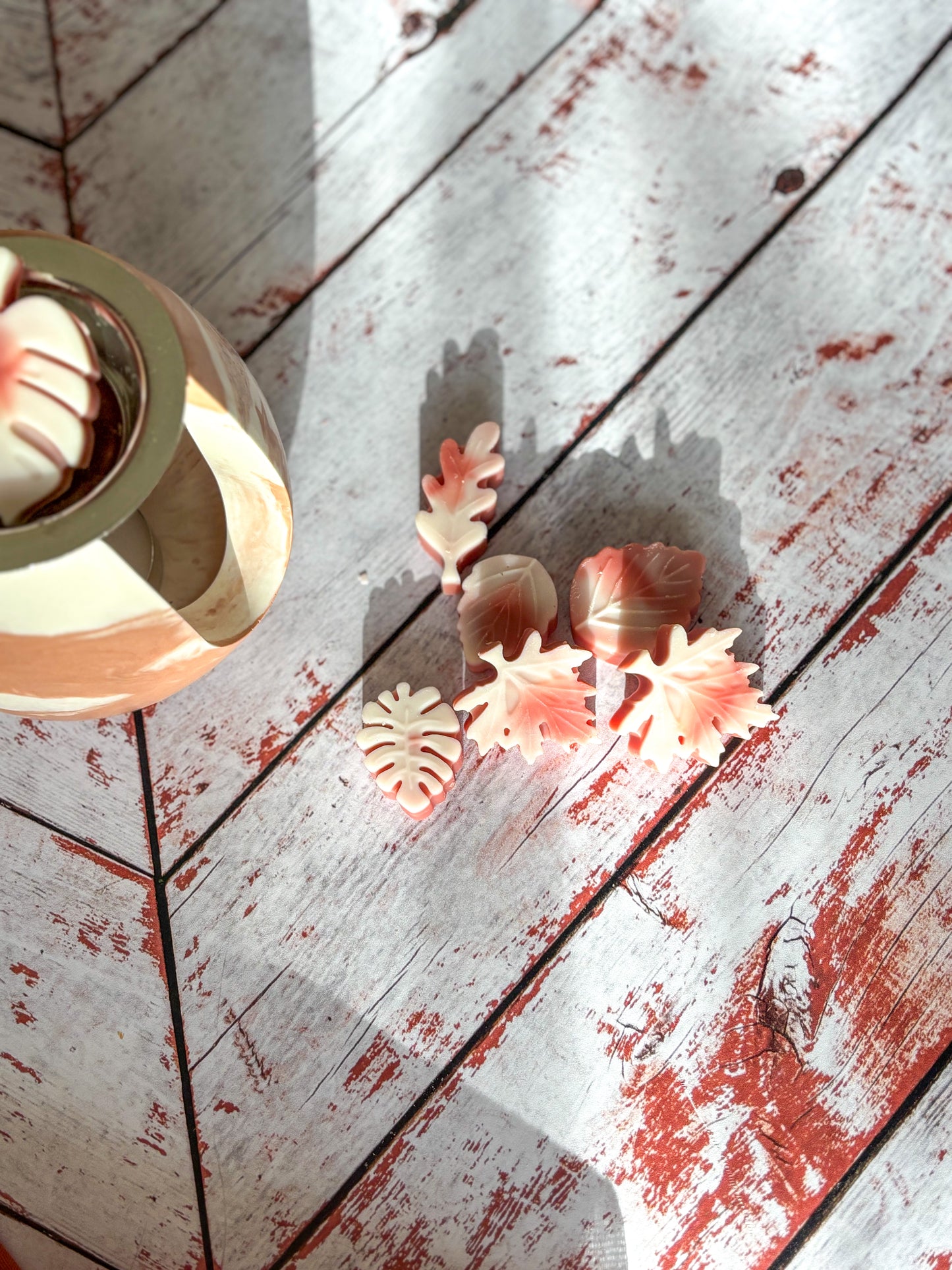 Automne - Coffret feuilles rouges