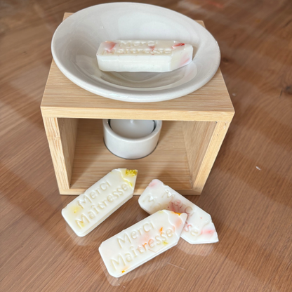 4 Fondants parfumés artisanal « Merci Maîtresse » en forme de crayons
