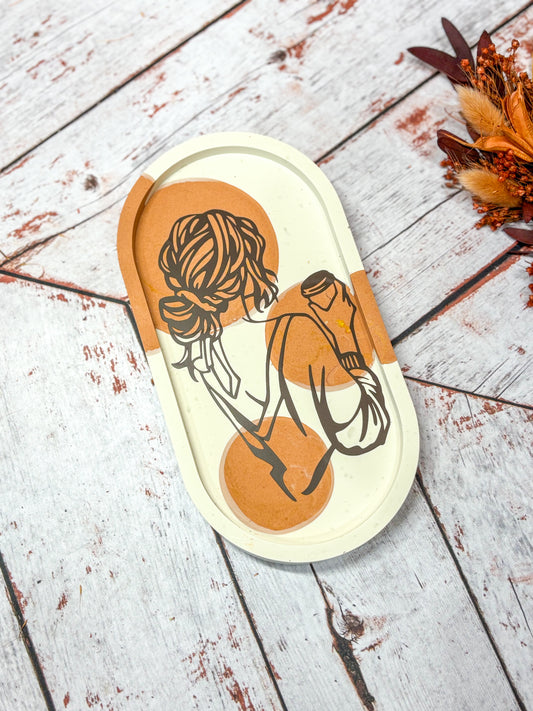 Plateau femme chocolat