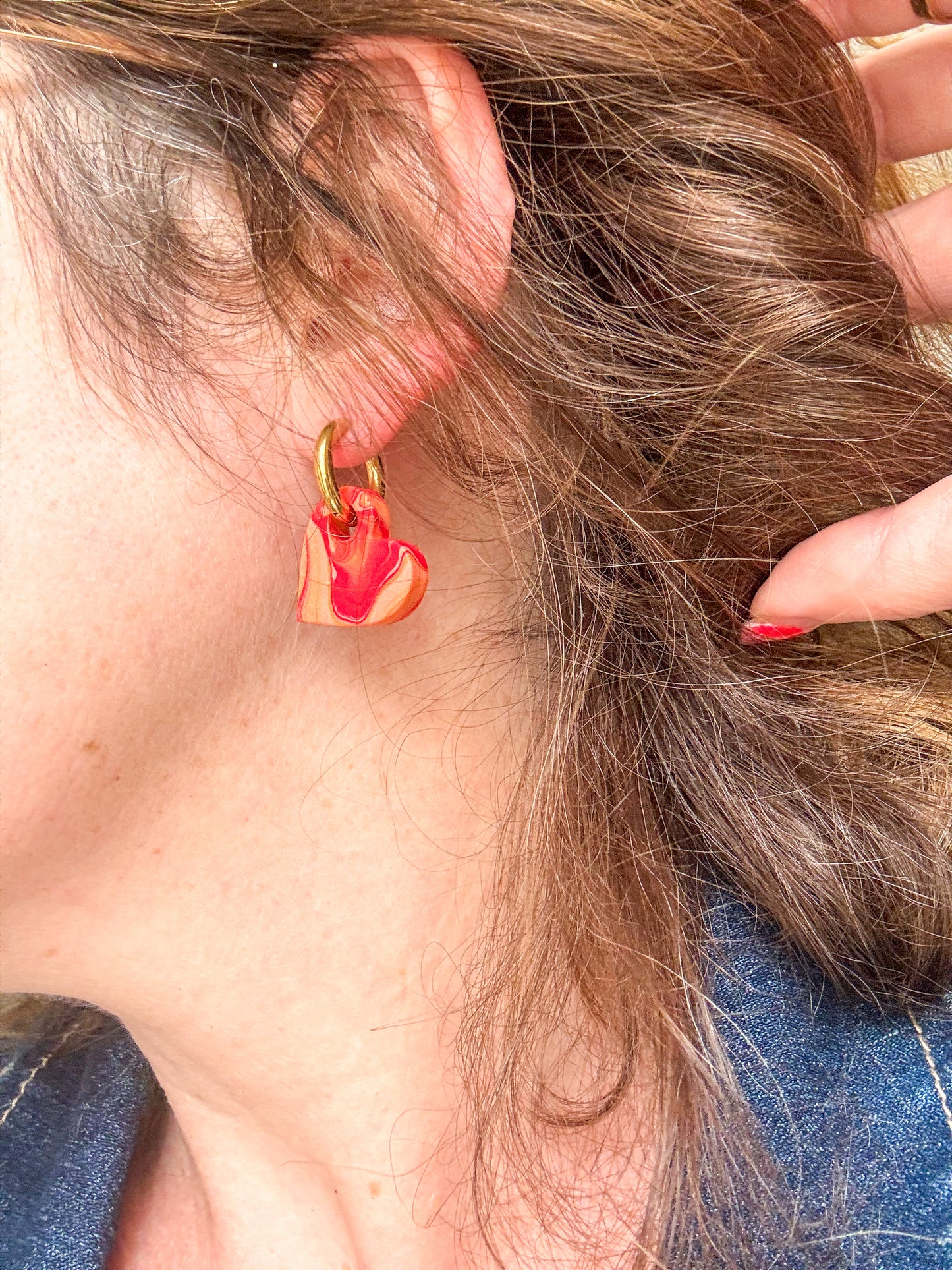 Boucles d’oreilles cœur