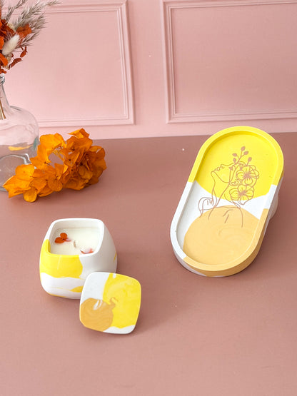 Set déco jaune