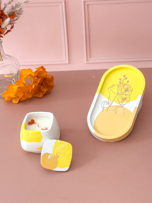 Set déco jaune
