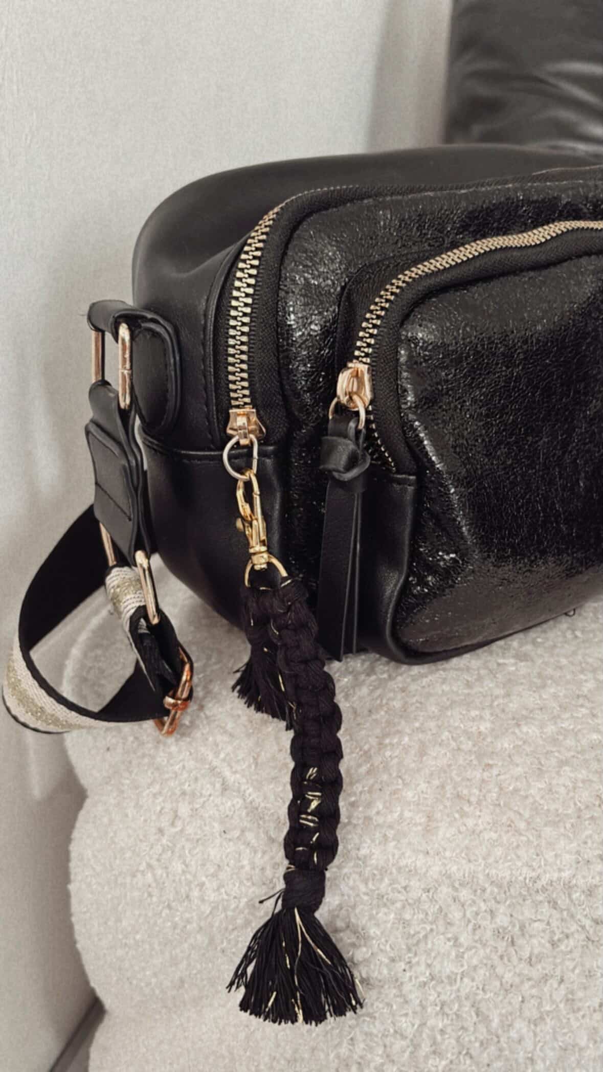 Porte-clé Macramé Artisanal avec Pompon - Accessoire Bohème Chic