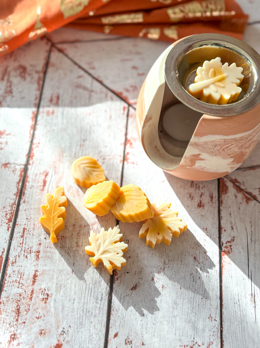 Automne - Coffret feuilles oranges
