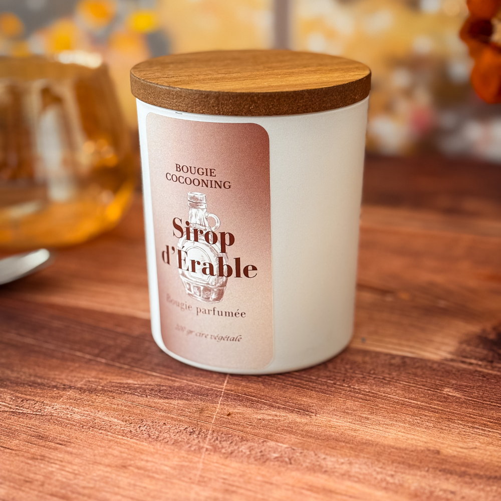 Bougie Cocooning "Cocon d'Automne" 200g de réconfort