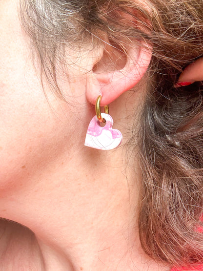 Boucles d’oreilles cœur