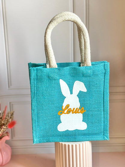 Sac de Pâques lapin (prénom personnalisé)