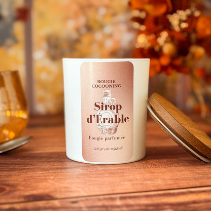 Bougie Cocooning "Cocon d'Automne" 200g de réconfort