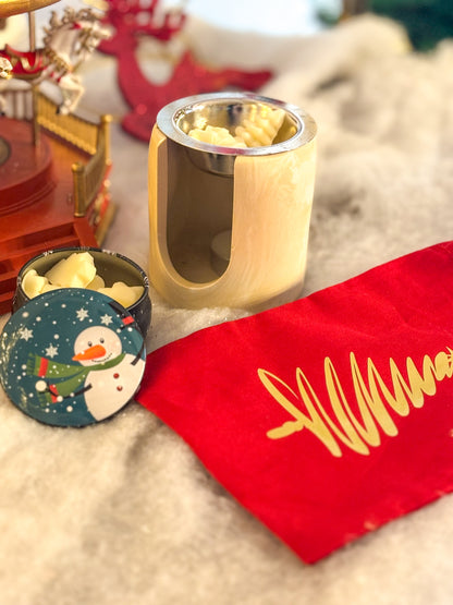 Cadeau de Noël avec sa hotte