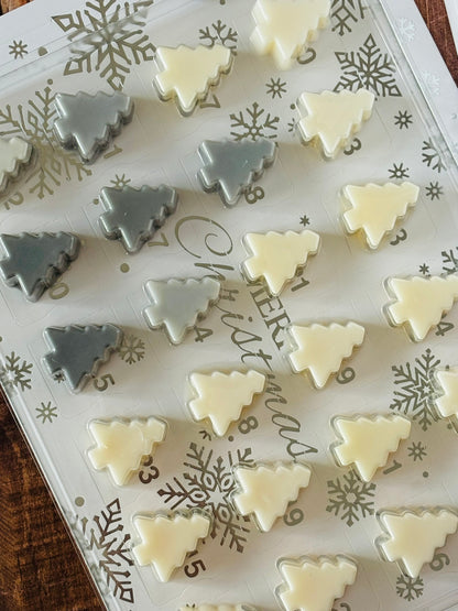 Calendrier de l'avent Blanc et argenté