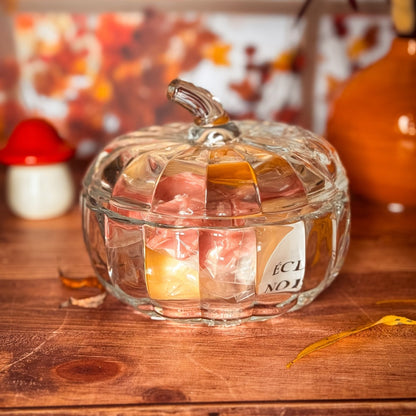 La Bonbonne Citrouille en Verre - 9 Gros Fondants d'Automne