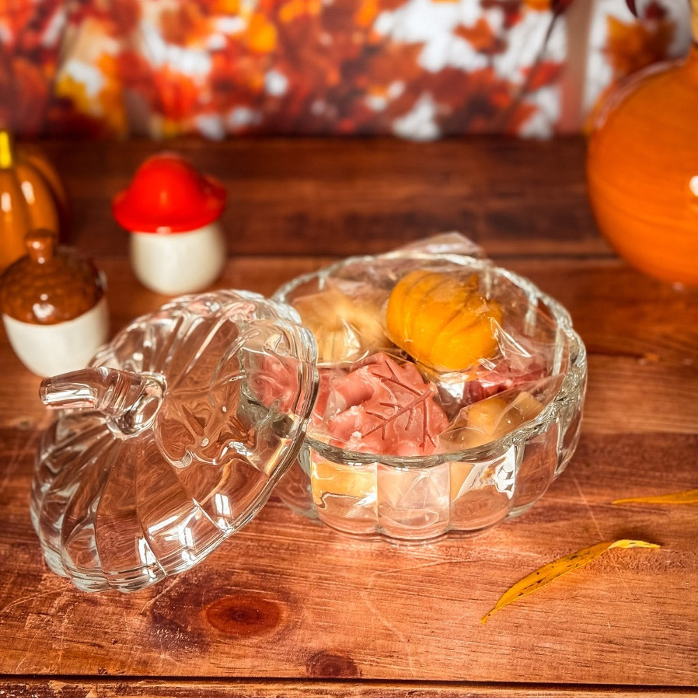 La Bonbonne Citrouille en Verre - 9 Gros Fondants d'Automne