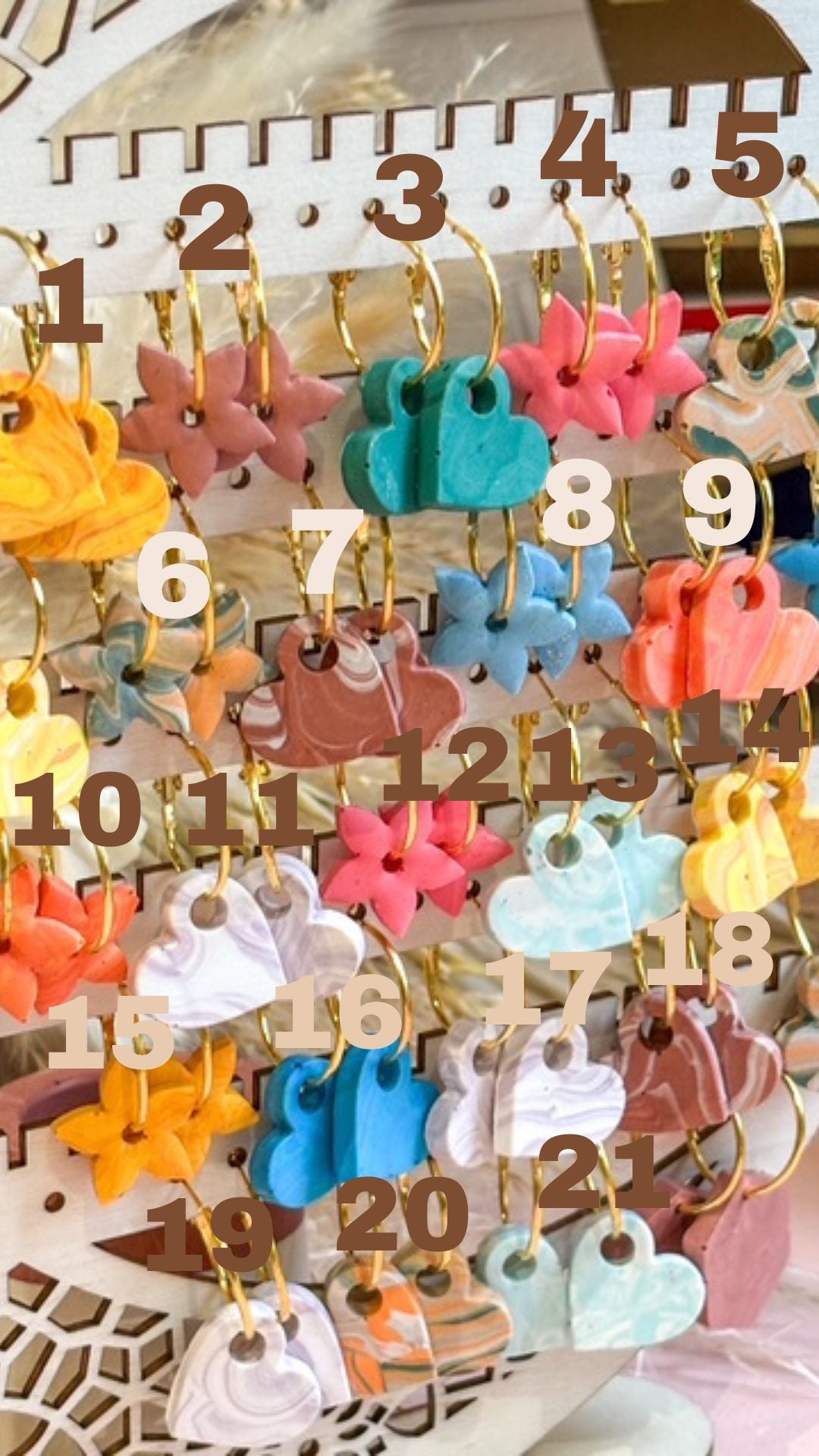 Boucles d’oreilles fleurs