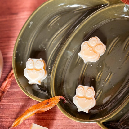 Lot de 4 Petites Chouettes en Fondants d'Automne